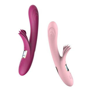 Luxo Vibrador de Ponto G e Estimulador de Clitóris Com Aquecimento Feito em Silicone Ergonômico e Flexível Recarregável via USB - LILO