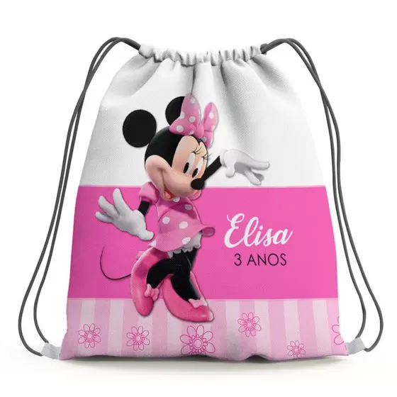 Qualquer Tema Kit com 5 Sacolinhas/Mochilinhas Surpresa Personalizada (Informar o tema no chat)