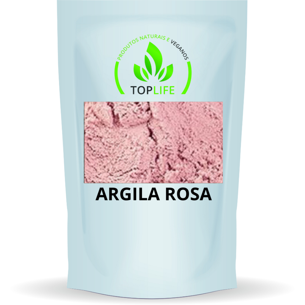 Argila Rosa 1Kg (Foto da embalagem é ilustrativa)