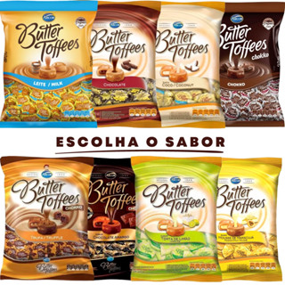 Bala de Caramelo Butter Toffees Vários Sabores 500g - Arcor