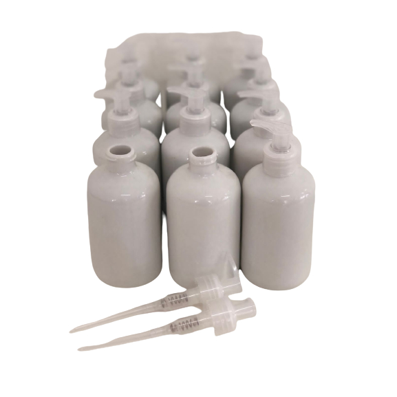 conjunto 10 saboneteira/porta sabonete e álcool porcelana sem vavula