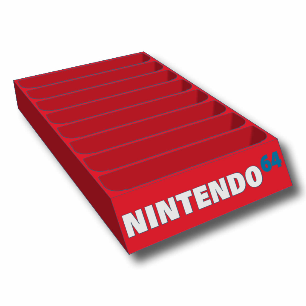 Suporte para Jogos de Nintendo 64 - Para 8 fitas de N64 ( Cartucho N64 )