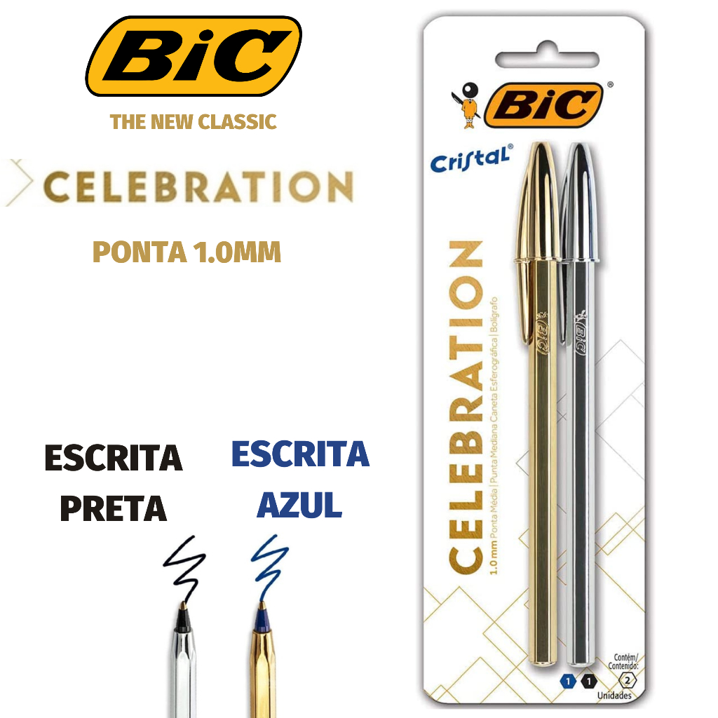 Caneta Bic Dourada Celebration: Onde Comprar | BuscaProdutos