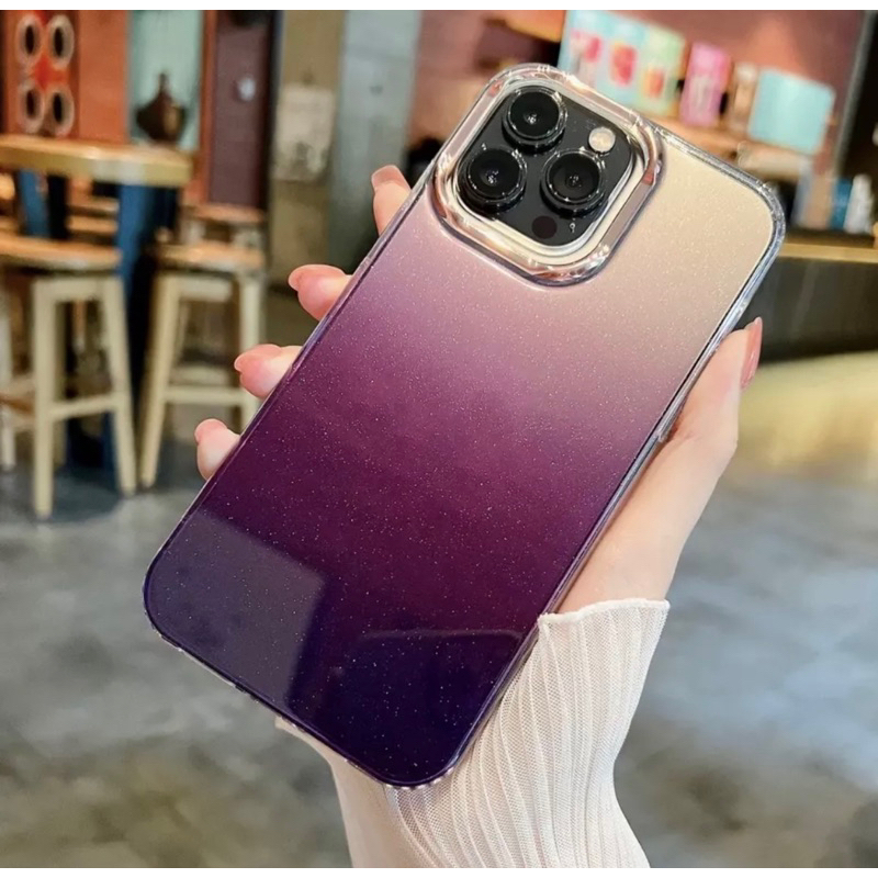 Capa De Celular Com Glitter Gradiente De Luxo Para iPhone 14 Pro