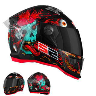 Capacete de Moto Urbano Fechado Feminino e Masculino Pro Tork Stealth Zombie Fosco Viseira Fumê