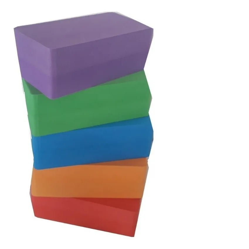 KIT 3 Bloco de Yoga/Pilates/fisioterapia Equilíbrio Treino Funcional Tijolinho