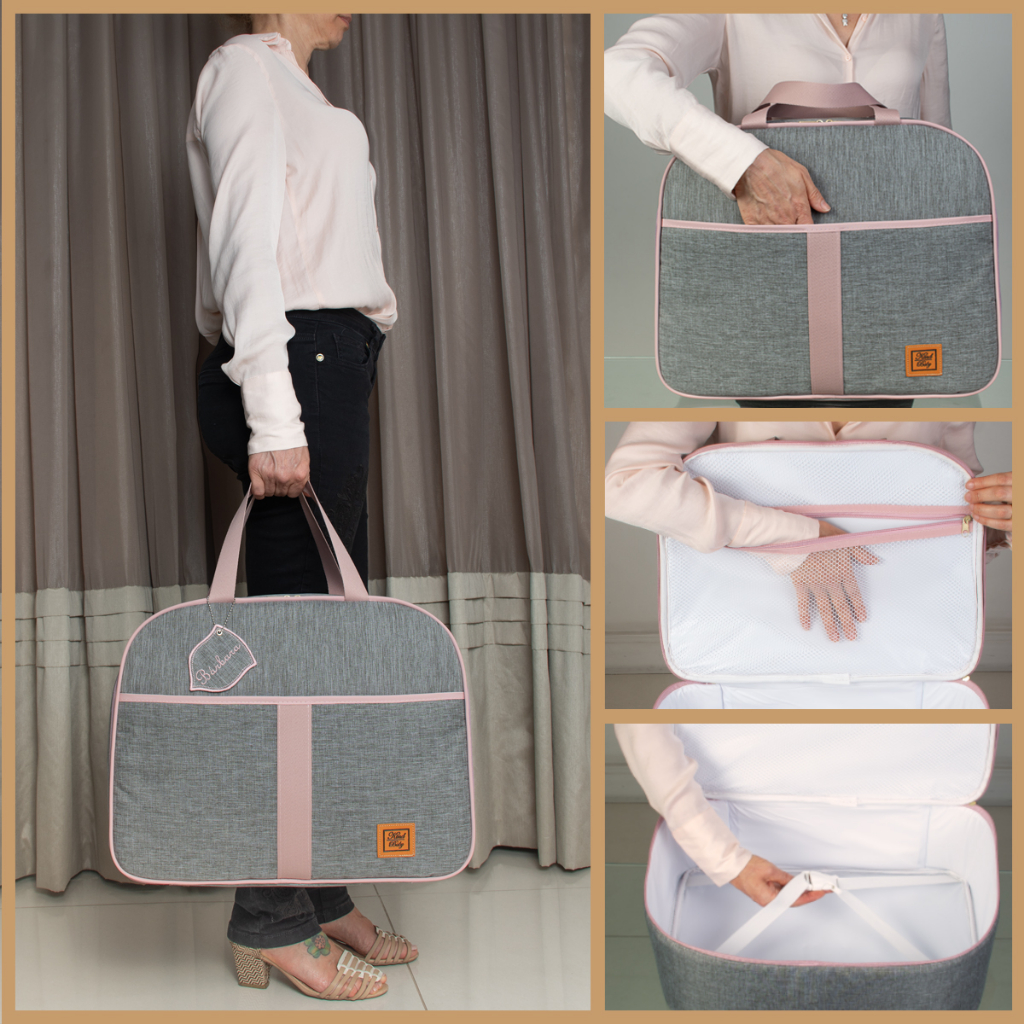 Mala Maternidade com Chaveiro Personalizada C/ Nome Menina/Menino