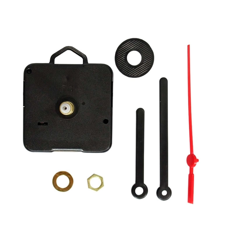 01 Maquina de Relógio de Parede  Continuo 13 mm C/ Ponteiros - Mecanismo de Relógio de Parede 13mm em Oferta na Shopee