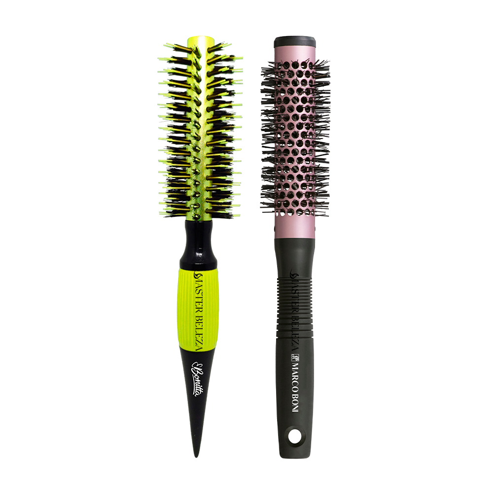 Escova Profissional Cerda Dupla + Escova Vazada Térmica