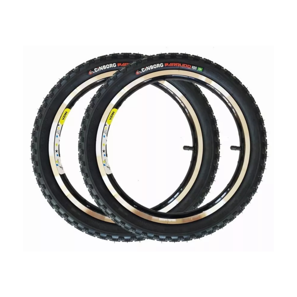 Par Pneus Bike Infantil Cinborg Parrudo Kids Aro 16 X 1.75 Cross em Oferta na Shopee