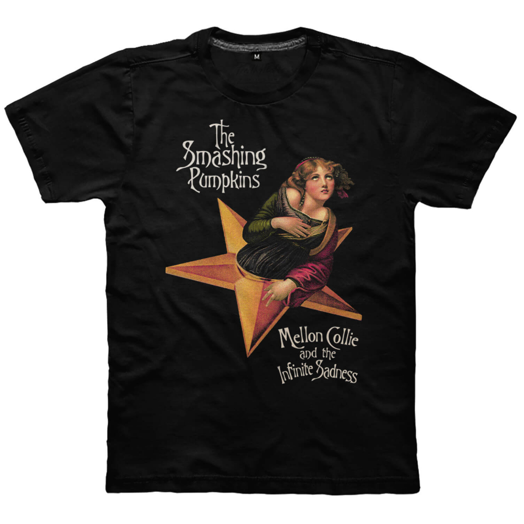CAMISETA Premium 100% Algodão Smashing Pumpkins Mellon Collie and the Infinite Sadness  Punkstein em Oferta na Shopee