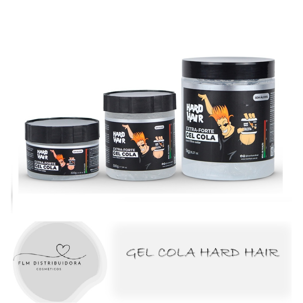 Gel Cola Hard Hair Extra Forte para o Cabelo (Escolha o seu tamanho) em Oferta na Shopee