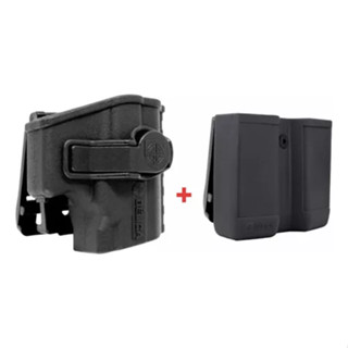 Coldre Eagle Fit Fast + Porta Carregador Duplo Fast Preto