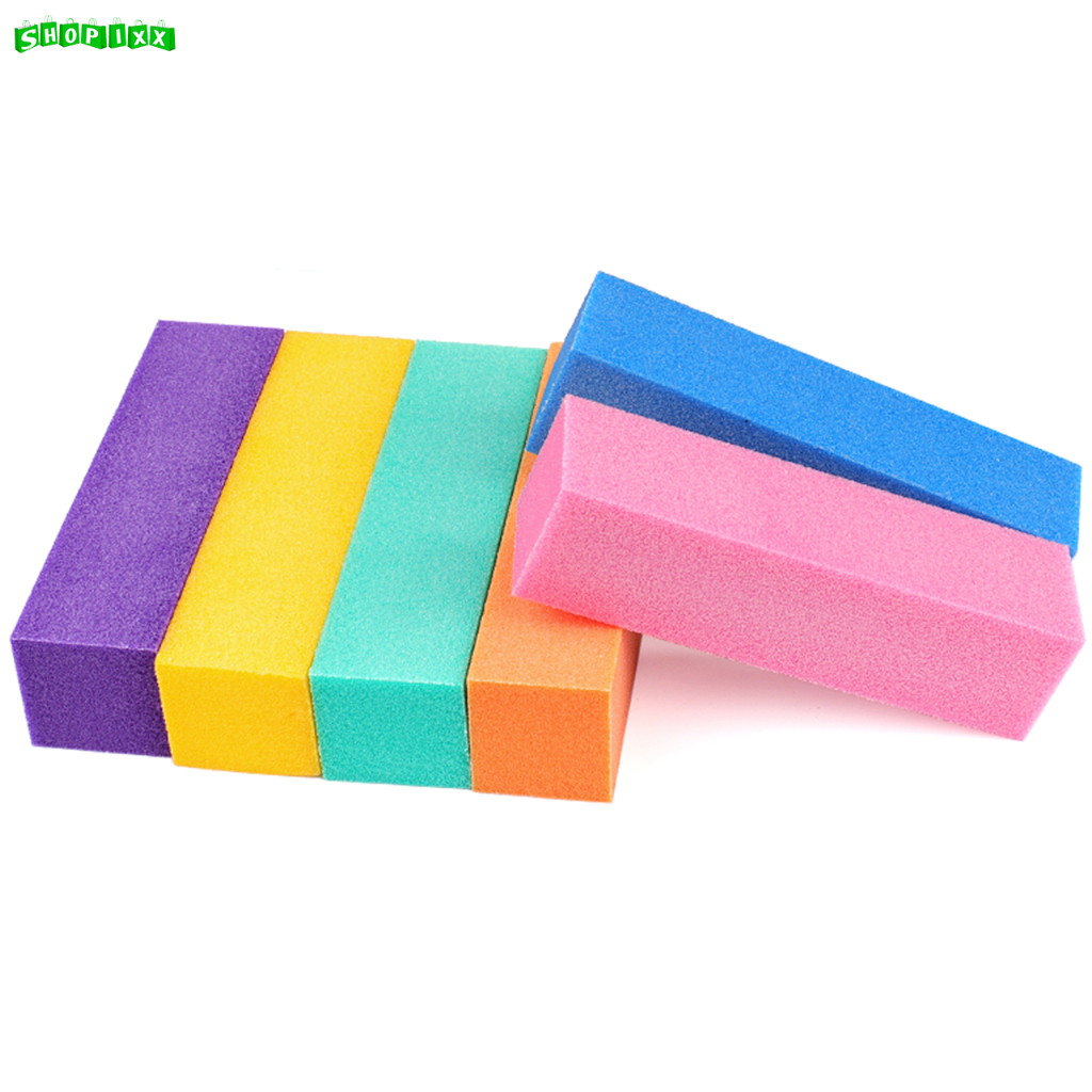 Kit 5 Lixa De Unha Bloco Polidora Esponja Manicure Pedicure Unhas Nail Profissional OFERTA em Oferta na Shopee