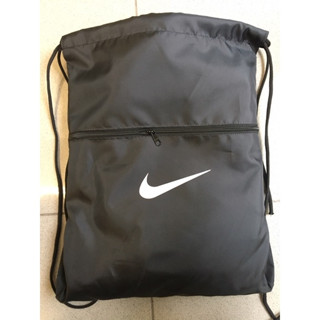 Mochila Saco Academia Esportiva Gym Bag Fitness Unissex Cordão Preto Sack Outline Nylon Resistente Sacochila promoção