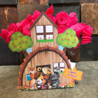 Centro de Mesa Masha e Urso |  Aniversário | Decoração | Personalizados | Caixa | Sacolinha