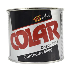 Kit com 10 Latas de Massa Plástica Comum 800 g - Colar