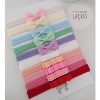Kit 10 lacinhos  de cabelo para bebê em Oferta na Shopee