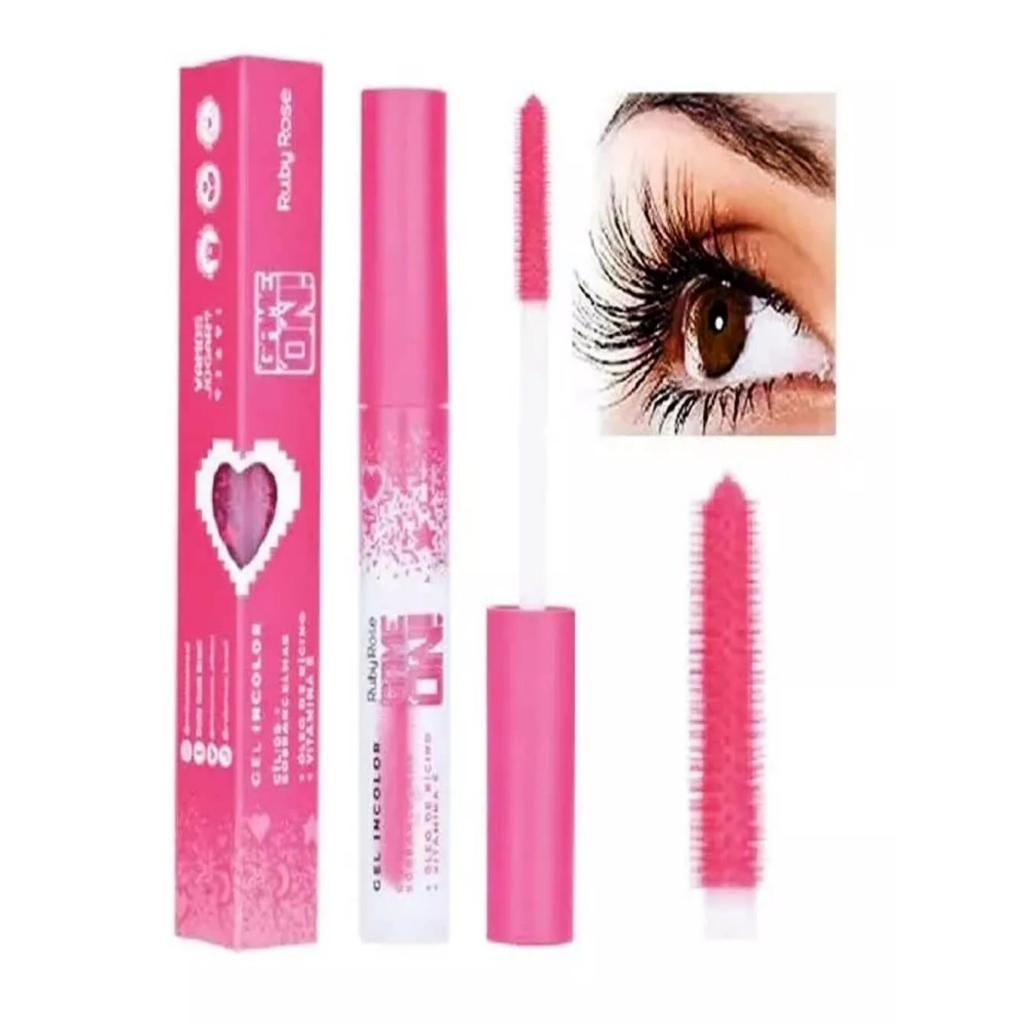 Gel Incolor Cílios + Sobrancelhas - GAME ON Ruby Rose HB 509 em Oferta na Shopee