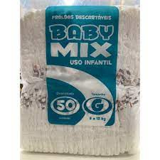 FRALDA  INFANTIL  2 LINHA BABY MIX PACOTÃO ECONÔMICO