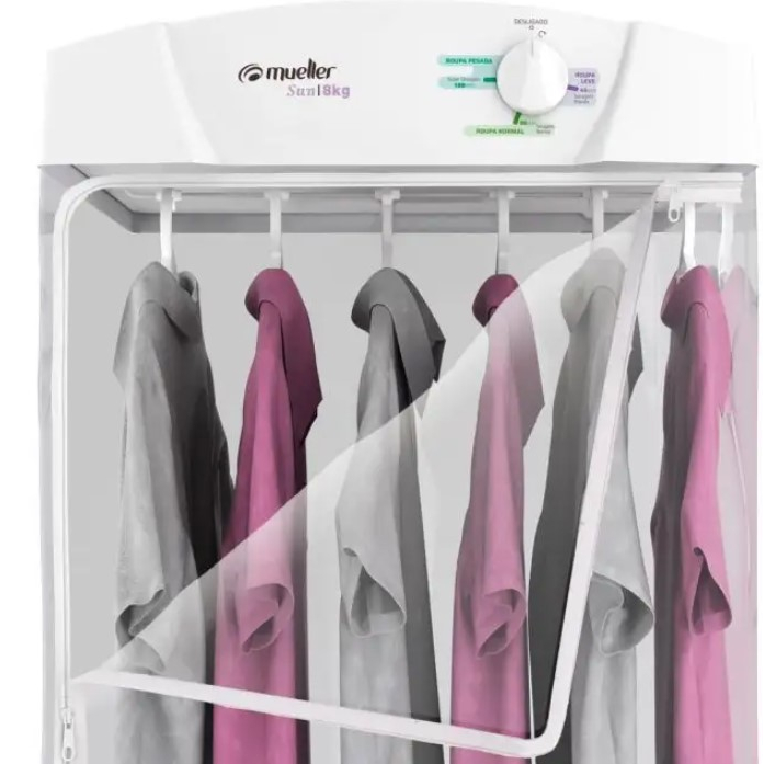 Secadora De Roupas 8Kg Mueller Sun 220V Potência 1520W Câmera De Secagem 600008051 Branco