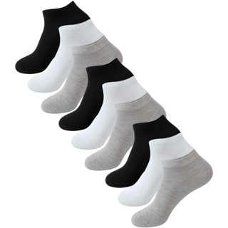 Kit 9 Pares de Meias Sapatilha Algodão