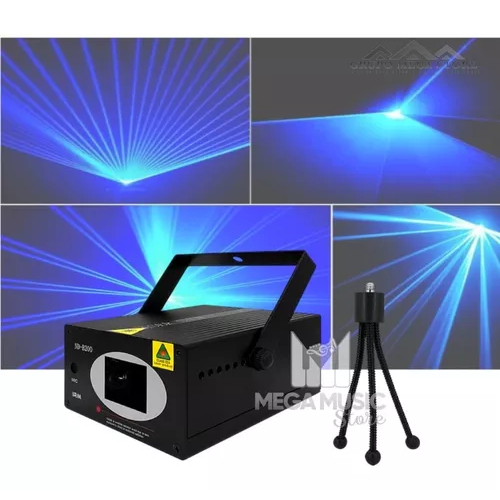 Laser Azul Holografico Tipo B200 200mw Festa Dj Sensor Ritmo