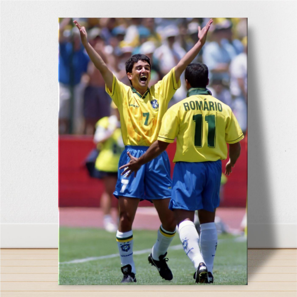 Quadro Placa Decorativa Laminada Romário e Bebeto Copa 1994