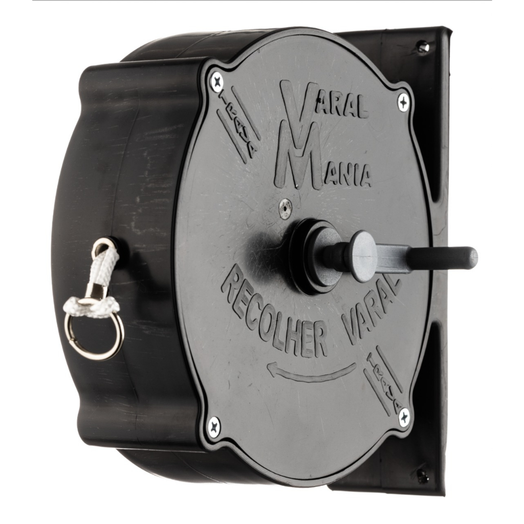 Varal 30 ou 15 Metros Corda Recolhível Retrátil Parede Apartamento Casa Branco Preto Pregador Roupa em Oferta na Shopee