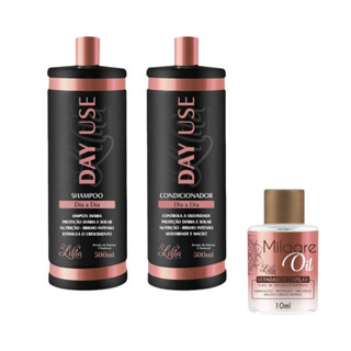 Shampoo + Condicionador cabelos limpos e cheirosos 500 ml tratamento especial com produtos profissionais Lilita Cosmeticos