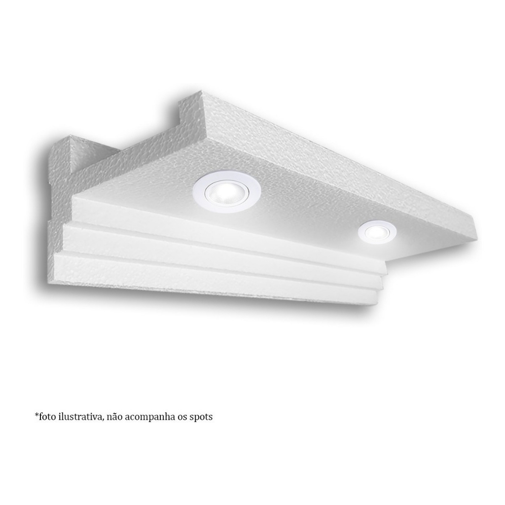 Kit 5 Sancas de Isopor Moldura de Teto Forro Decorativa 1 Metro - Home & Living
