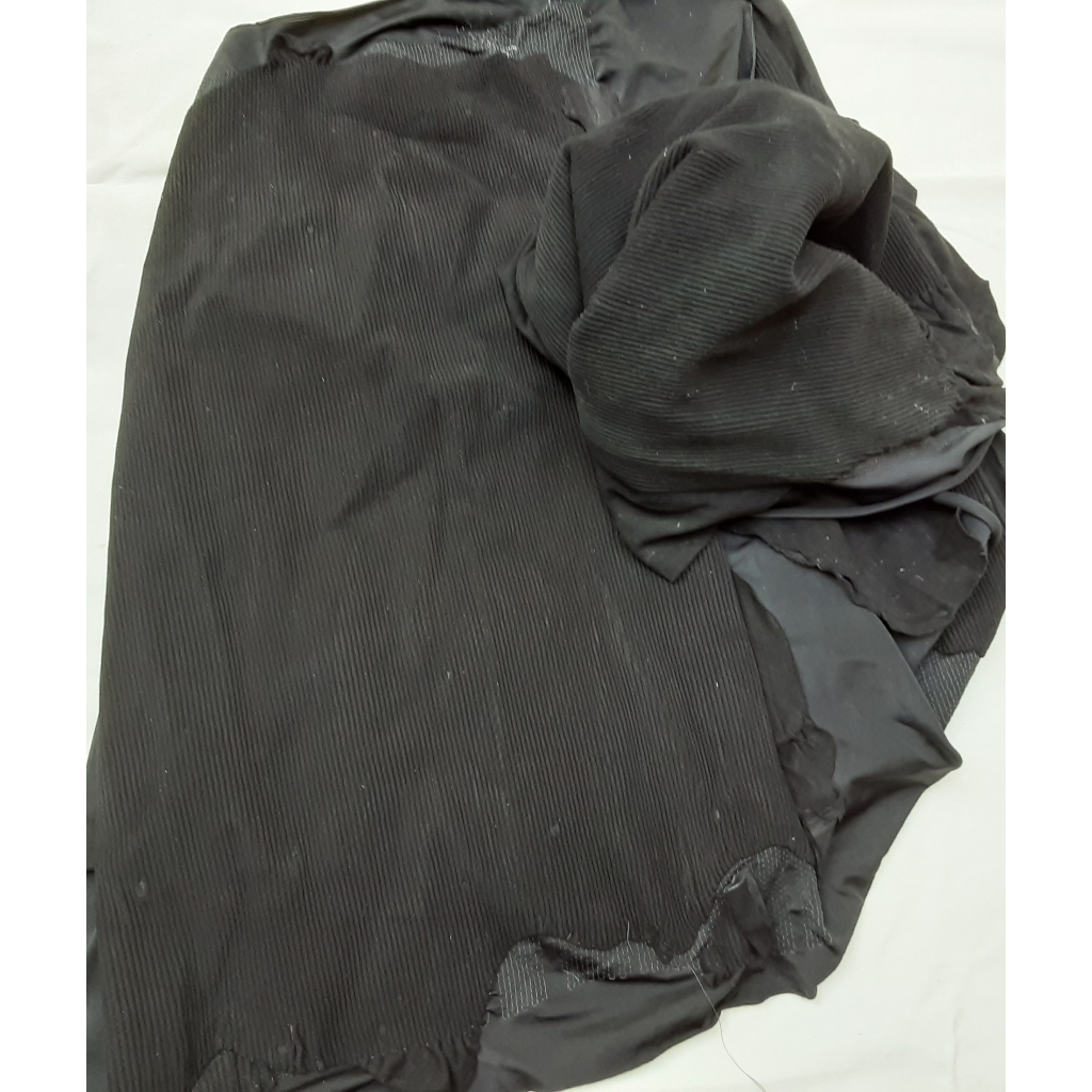 2m² Couro Vestuário Camurcina Legítimo com Stretch Preta