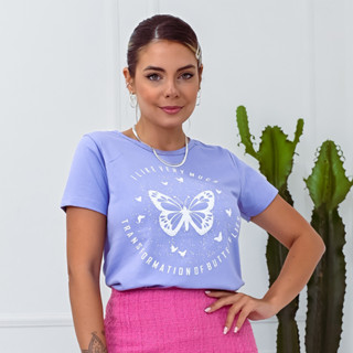 Blusa Feminina T-Shirt Baby Look Escolha Tamanho e Cor