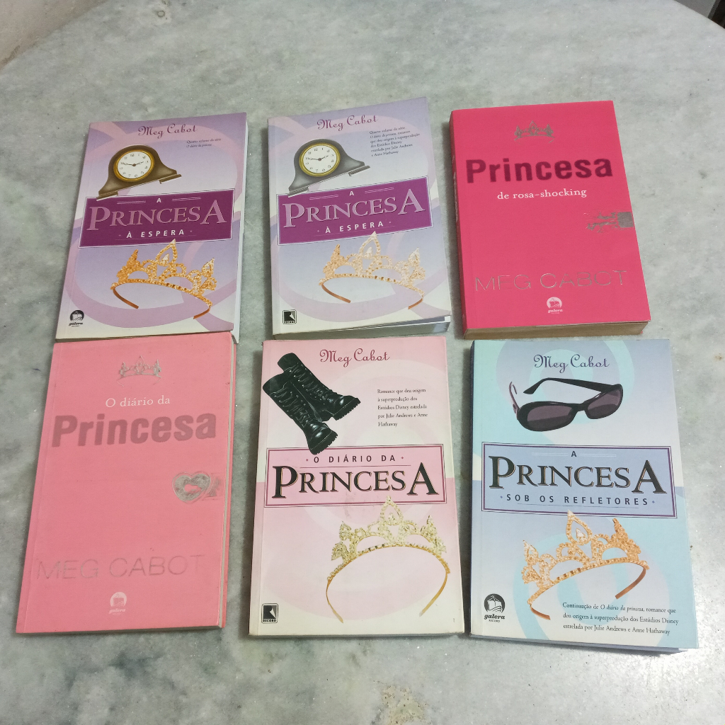 Livro: Série: O Diário da Princesa : (vol.1 O Diário da Princesa; vol.2 A Princesa sob os refletores; vol.3 A princesa apaixonada;vol.4 A princesa à espera; vol.5 A Princesa de rosa-shocking) - Meg Cabot