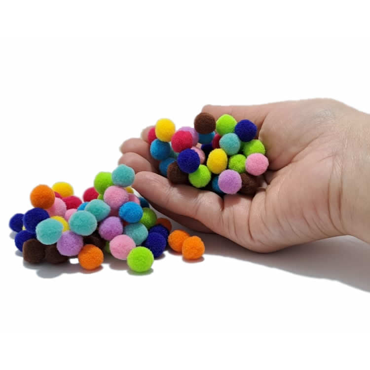 POMPOM SOLTO LULI 10 MM 100 UNIDADES ESCOLHA A COR