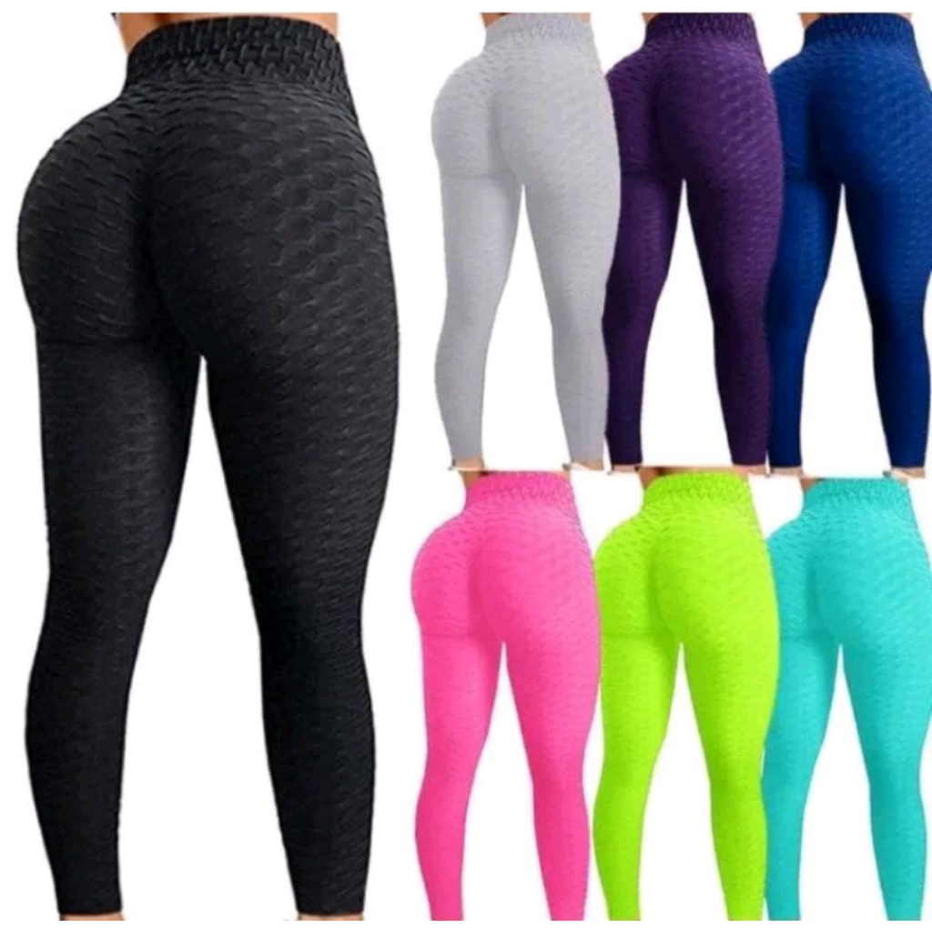Calça Legging Feminina Textura em Bolha Suplex 3D Fitness Cós Alto Empina Bumbum Roupa de Academia Envio Imediato leg 3D em Oferta na Shopee