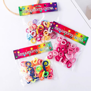 kit 32 elasticos de Cabelo Tipo Meia Xuxinha Criança Adulto Rabicó 32 Unidades Pequeno