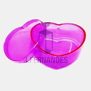 Caixinha Coração Acrílica 5x5 cm para Doces e Lembrancinhas - pacotes com 10 unidades em Oferta na Shopee