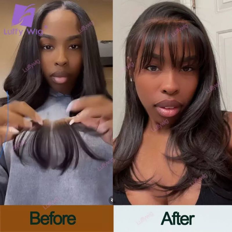 Franja Super Realista Fio a Fio Cabelo Orgânico Lace