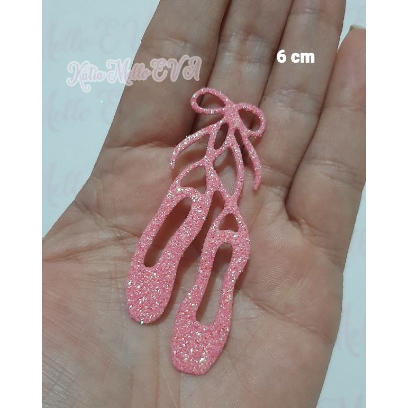sapatilha em eva com gliter
