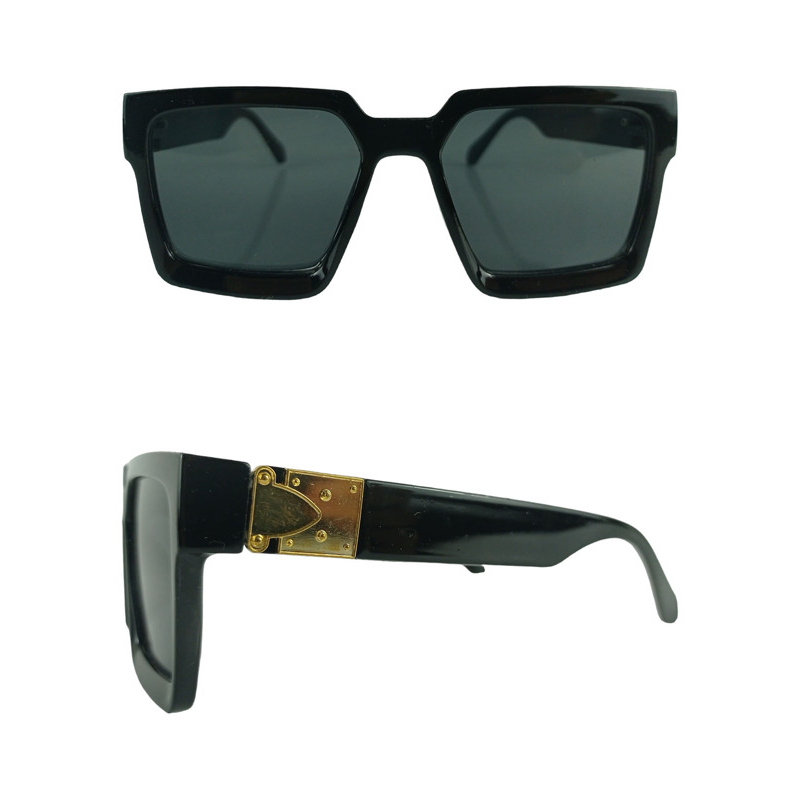 óculos de sol retrô steam punk, quadrado, masculino e feminino, armação grossa vintage