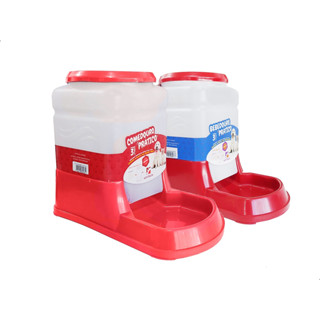 kit bebedouro comedouro automatico cachorro gato prático 3lt