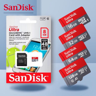 Cartão De Memória Sandisk SD Ultra A1 8GB 16GB 32GB 64G 48M S para celular Microsd Card
