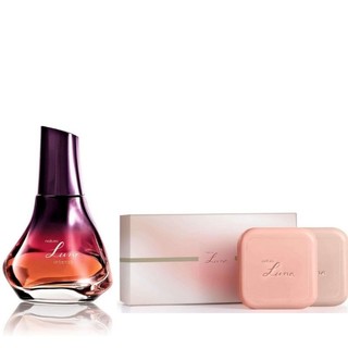 DEO PARFUM LUNA INTENSO MINIATURA 25ML E CAIXA DE SABONETES LUNA TRADICIONAL E RADIANTE