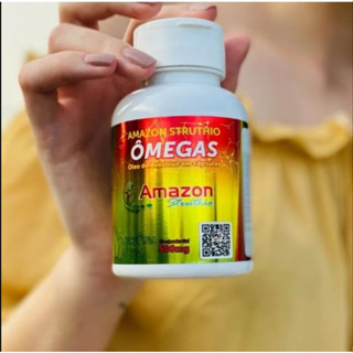 Óleo de Avestruz Cápsulas - Original - Ômega 3, 6, 7 e 9 Vitamina A e B1 - cicatrização de feridas, regeneração de células da pele, redução de cicatriz, anti-inflamatório. Excelente no aumento da imunidade