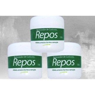 KIT COM 3 REMOVEDOR DE CUTICULA REPOS MAOS E PES 120GR