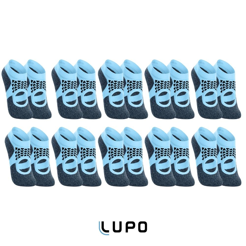 Kit Com 10 Pares De Meia Lupo Pilates Antiderrapante Original Basica Sapatilha