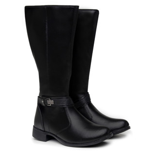 Bota Montaria Coturno Cano Longo Salto Baixo Montaria Moderna Linda