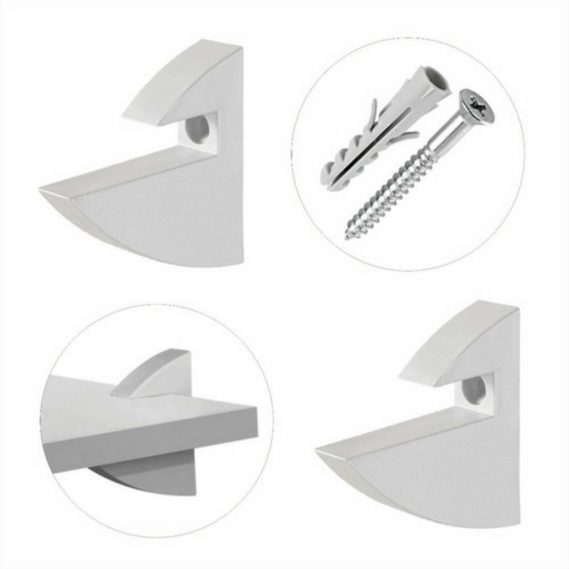 kit 06 Suportes Bico de Tucano para Prateleiras MDF 15mm de espessura cor Branco em Oferta na Shopee