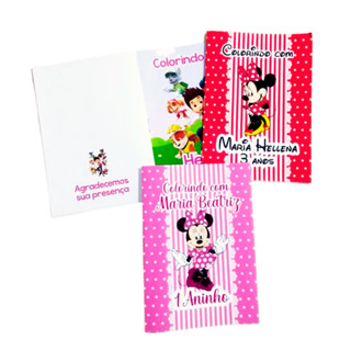 Mini Livrinho de Colorir Personalizado com Capa Brilhosa